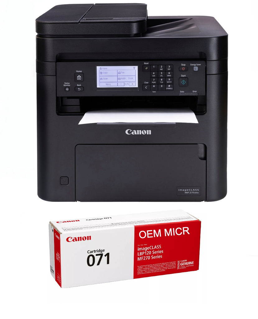 Canon imageCLASS MF275dw Check Printer with 1 OEM Modified 071 MICR  Cartridge