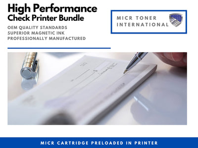 MTI M402dn Renewed LaserJet Pro Printer with 1 MTI CF226X MICR Cartridge (High Yield)