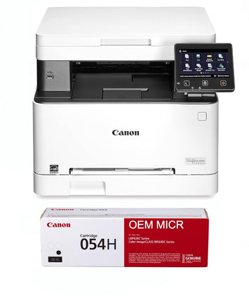 Canon MF641Cw imageCLASS Check Printer with 1 OEM Modified 054H MICR Cartridge (High Yield)