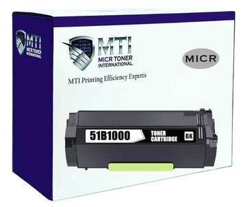 MTI 51B1000 Compatible Lexmark MICR Toner Cartridge