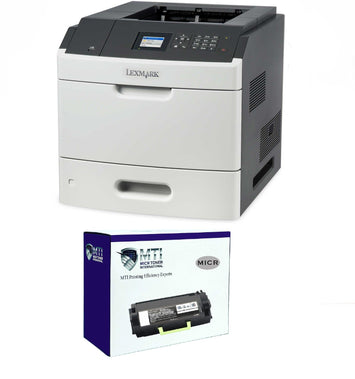 Lexmark MS810dn Renewed Check Printer with MTI 52D1H00 MICR Cartridge