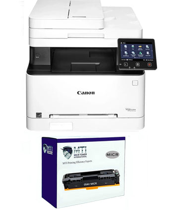 Canon MF642Cdw Wireless Check Printer with 1 MTI 054H MICR Cartridge (High Yield)