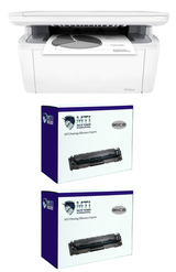 HP M140we MICR Laser Printer Package and 2 MTI W1410A MICR Toner Cartridges (2-Pack)