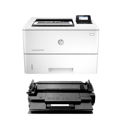 HP M506n LaserJet Enterprise Printer and 1 OEM MICR Cartridge